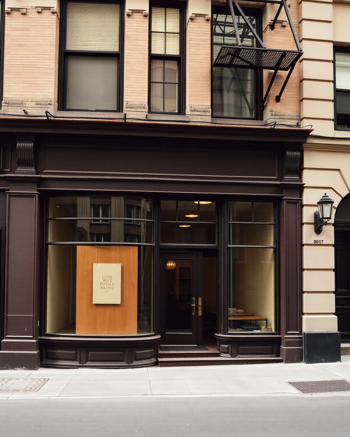 Commercial architecture — retail corridor in New York City